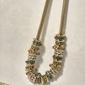 INC International Concepts Gold and Teal Necklace